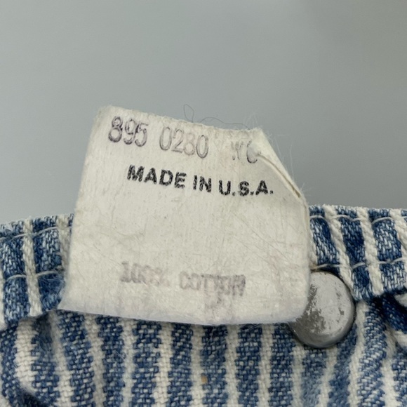 Vintage Oshkosh B’Gosh Hickory Striped Overalls Sz 10 - Picture 10 of 11
